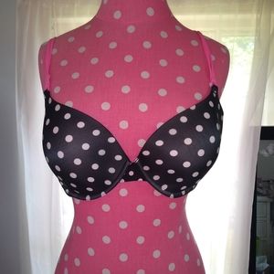 Victoria's Secret Lined Demi Polka Dot Bra